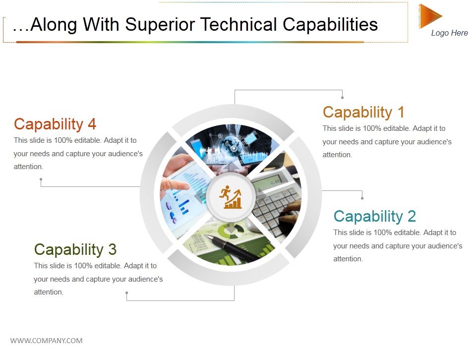 Along With Superior Technical Capabilities Ppt PowerPoint Presentation Infographic Template Background Image
