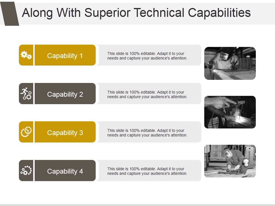 Along With Superior Technical Capabilities Ppt PowerPoint Presentation Slide Download