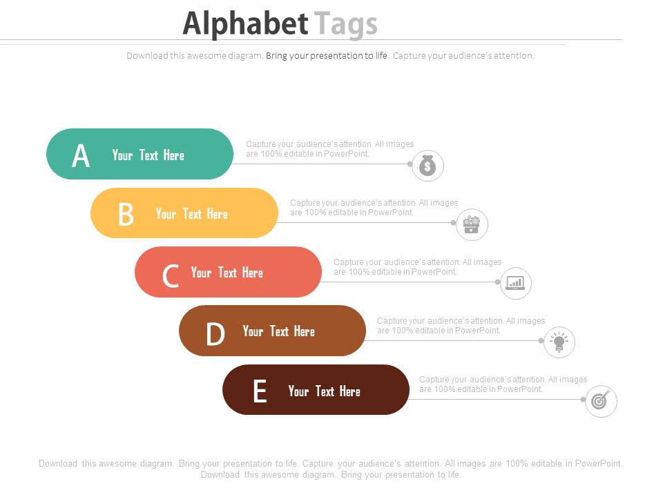 Alphabet Steps For Financial Strategy Analysis Powerpoint Slides