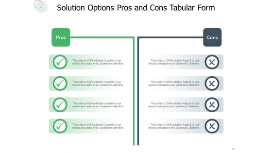 Alternatives For And Against Business Requirement Management Ppt PowerPoint Presentation Complete Deck