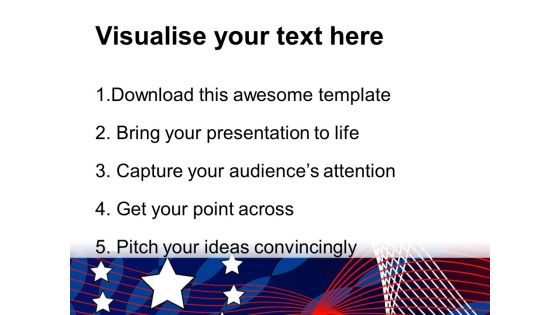 American Flag Free PowerPoint Slide