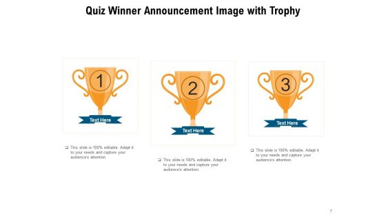 And The Winner Is Announcement Olympic Trophy Ppt PowerPoint Presentation Complete Deck