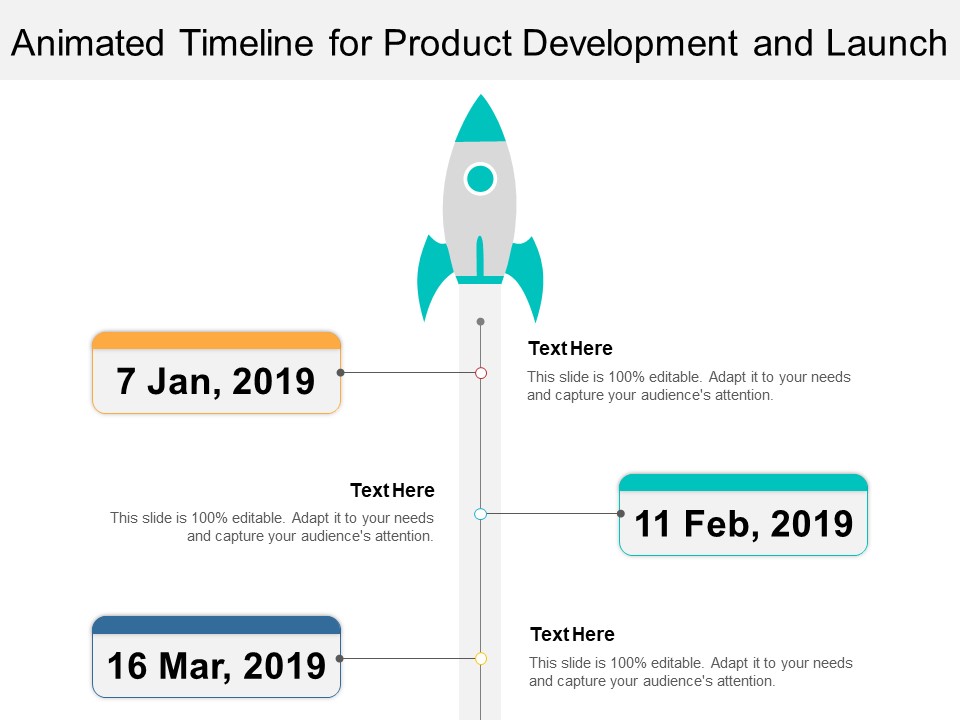 Animated Timeline For Product Development And Launch Ppt PowerPoint Presentation Visual Aids Infographic Template