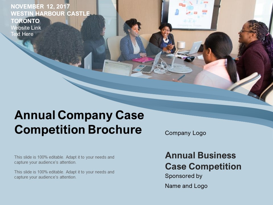 Annual Company Case Competition Brochure Ppt PowerPoint Presentation Gallery Structure PDF