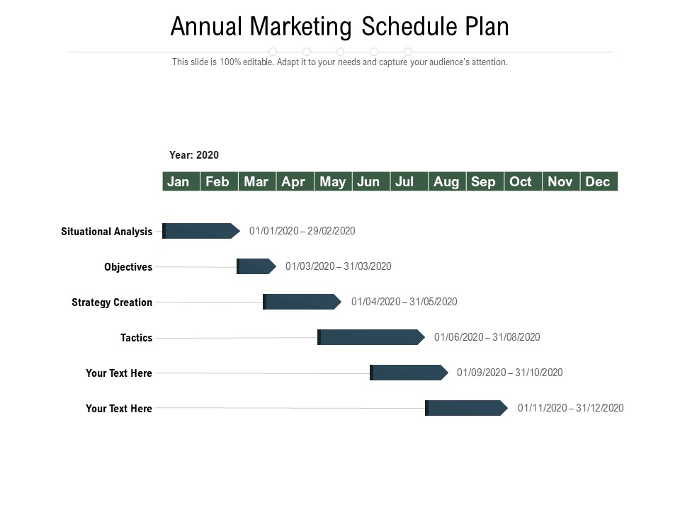 Annual Marketing Schedule Plan Ppt PowerPoint Presentation Infographics Images PDF