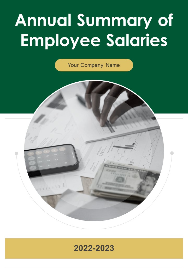 Annual Summary Of Employee Salaries One Pager Documents