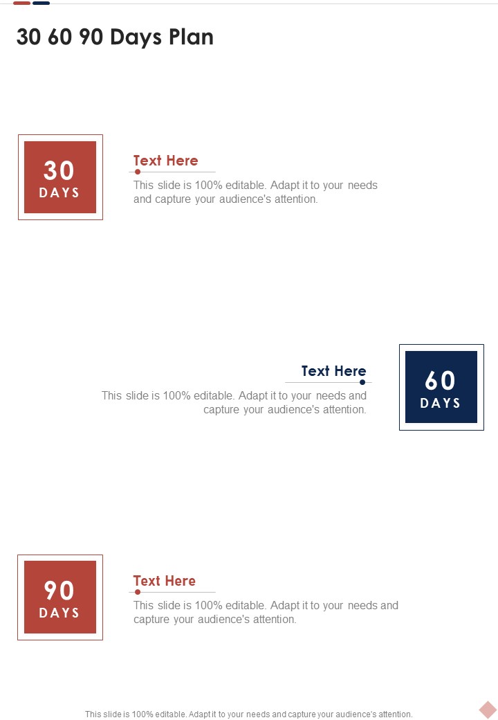 Application Development Freelance Proposal 30 60 90 Days Plan One Pager Sample Example Document