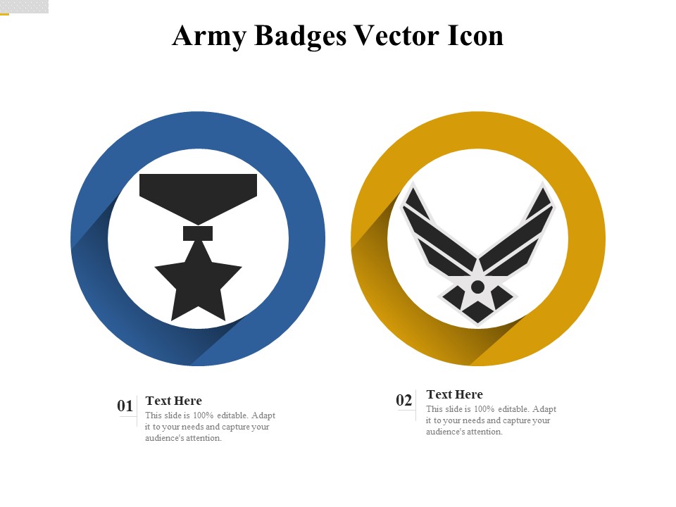 Army Badges Vector Icon Ppt PowerPoint Presentation Icon Inspiration PDF