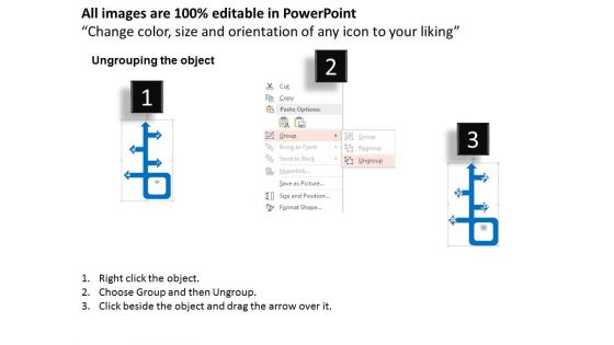 Arrow Infographic With Text Boxes Powerpoint Templates