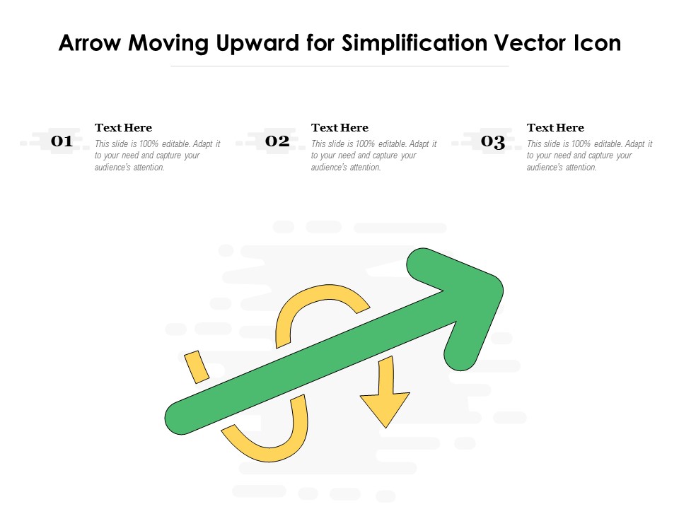 Arrow Moving Upward For Simplification Vector Icon Ppt PowerPoint Presentation Gallery Layouts PDF