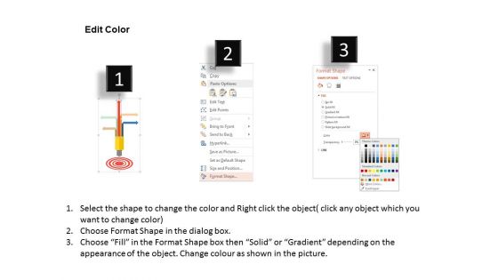 Arrows To Focus On Target Powerpoint Template