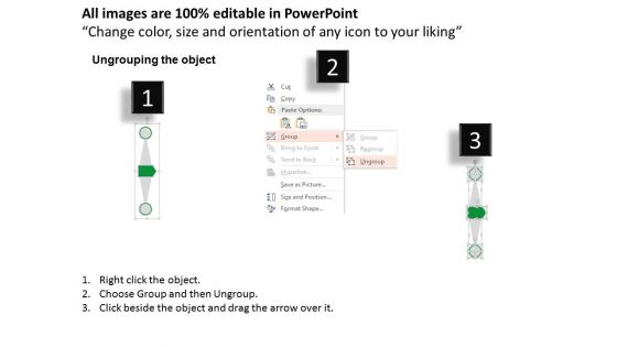 Arrows With Wings And Circles Powerpoint Templates