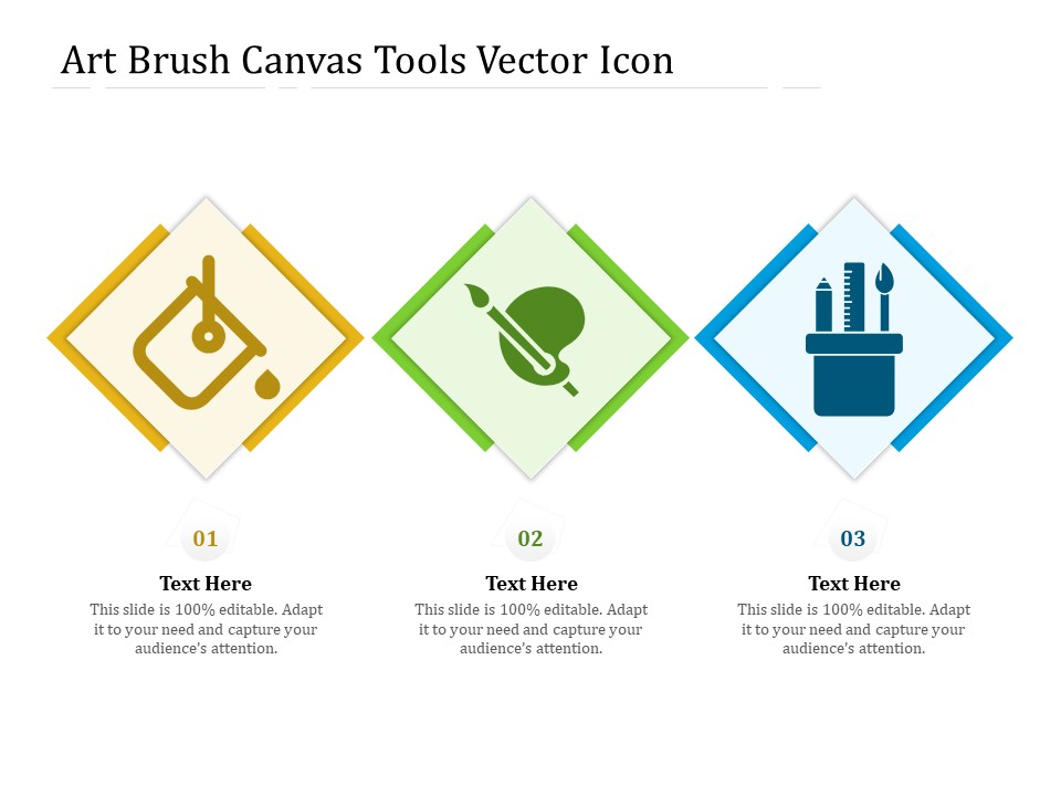 Art Brush Canvas Tools Vector Icon Ppt PowerPoint Presentation Gallery Graphics Design PDF