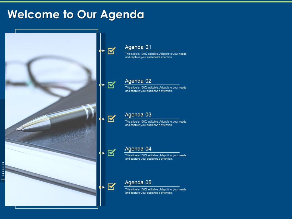 Artificial Intelligence Machine Learning Deep Learning Welcome To Our Agenda Ppt PowerPoint Presentation Gallery Outfit PDF