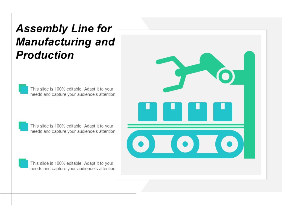 Assembly Line For Manufacturing And Production Ppt PowerPoint Presentation Infographics Graphics Tutorials