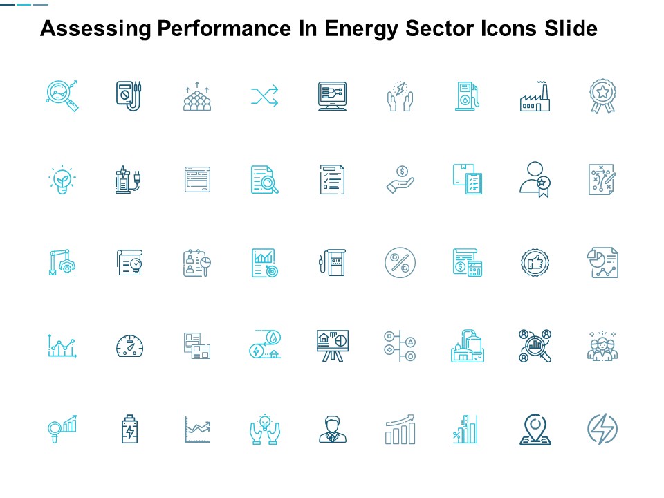 Assessing Performance In Energy Sector Icons Slide Management Ppt Powerpoint Presentation Professional Background
