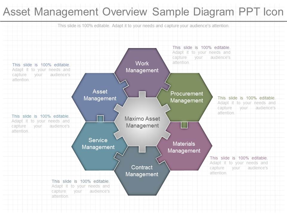 Asset Management Overview Sample Diagram Ppt Icon
