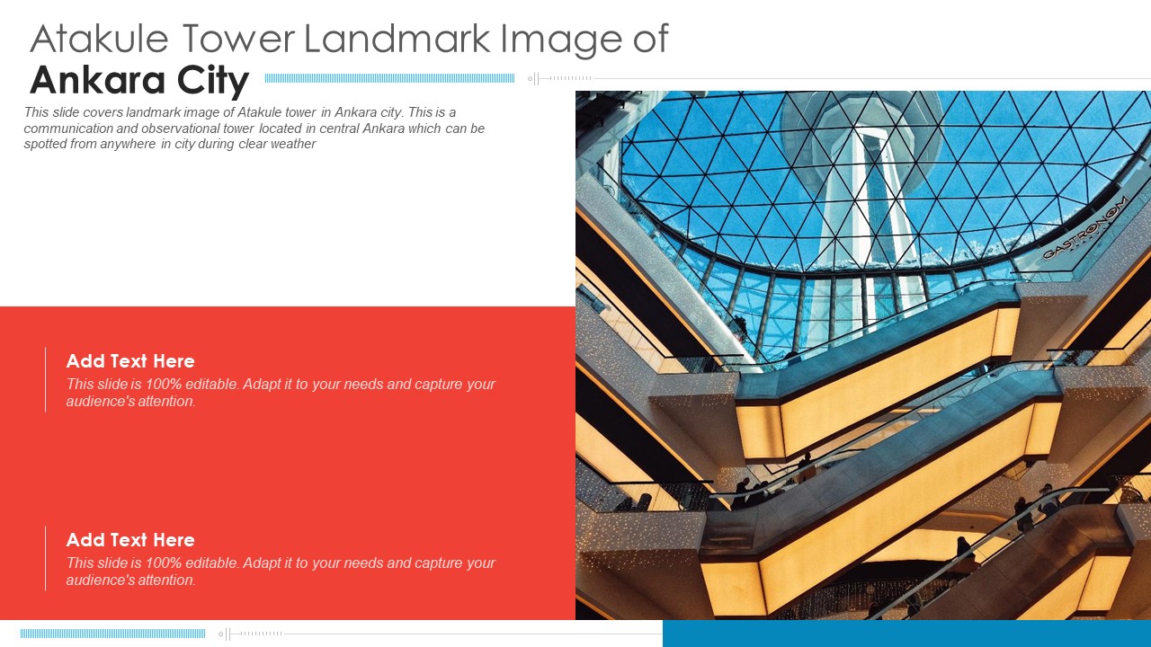 Atakule Tower Landmark Image Of Ankara City PowerPoint Presentation PPT Template PDF