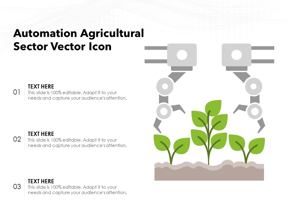 Automation Agricultural Sector Vector Icon Ppt PowerPoint Presentation File Visual Aids PDF