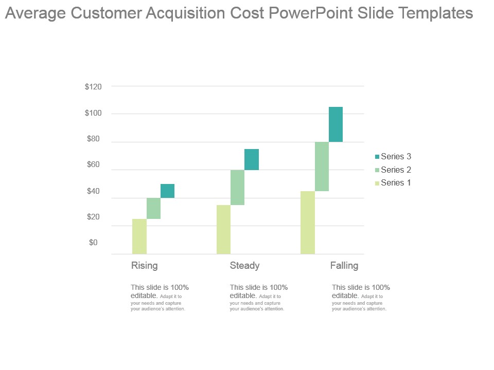 Average Customer Acquisition Cost Powerpoint Slide Templates