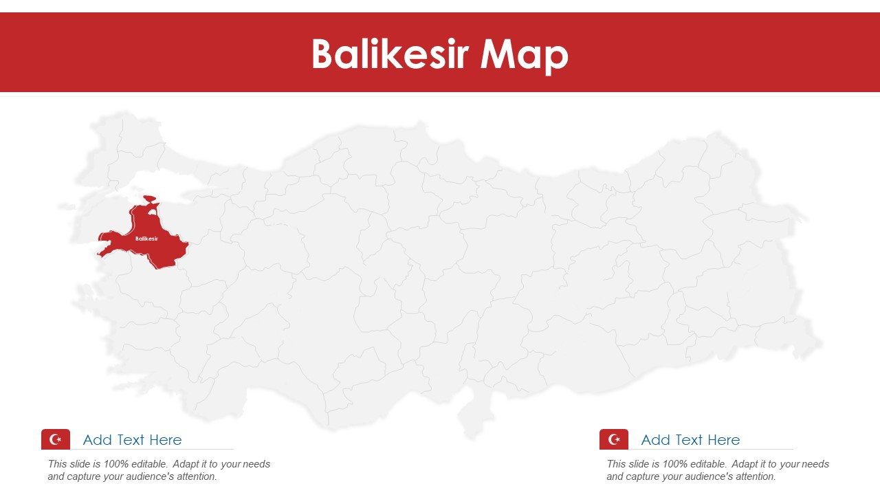 Balikesir Map PowerPoint Presentation PPT Template PDF