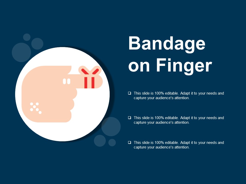 Bandage On Finger Ppt PowerPoint Presentation Slides Backgrounds