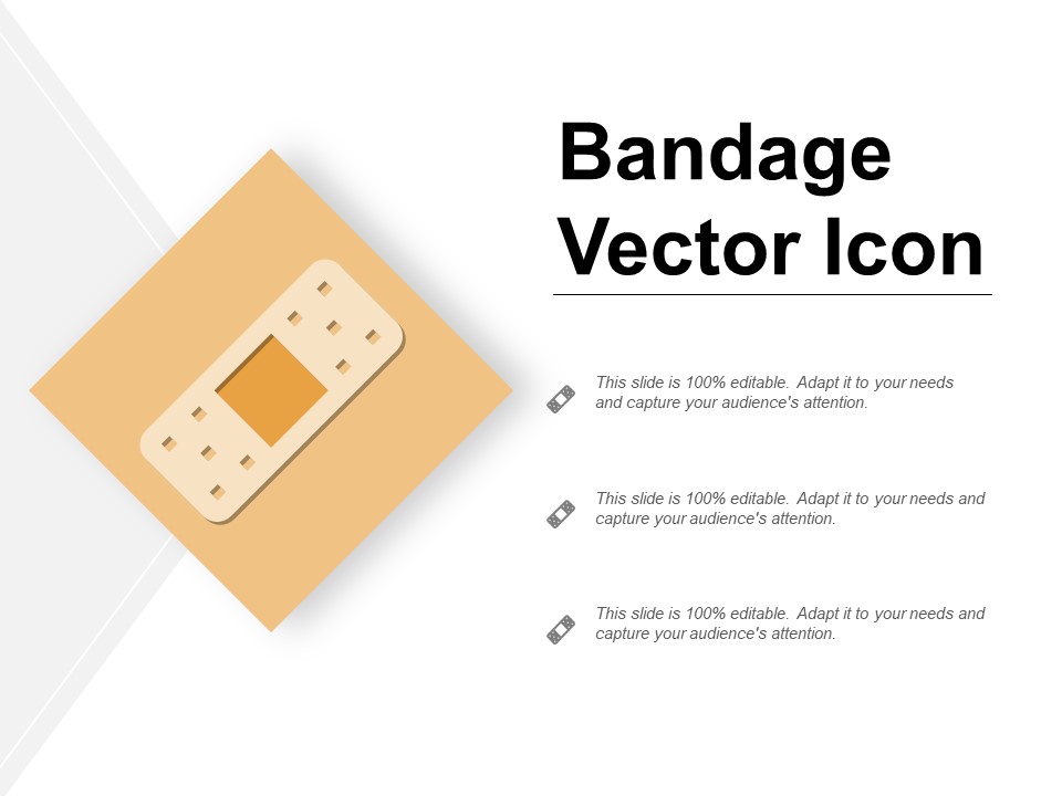 Bandage Vector Icon Ppt PowerPoint Presentation Portfolio Example File