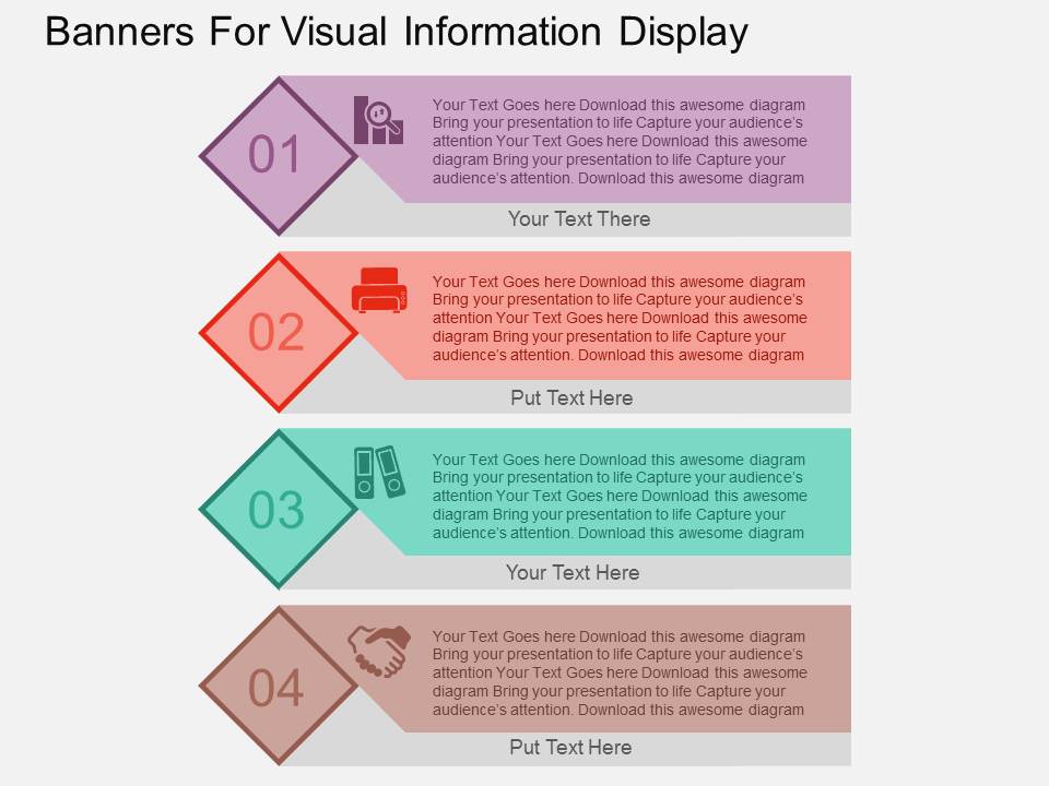 Banners For Visual Information Display Powerpoint Templates