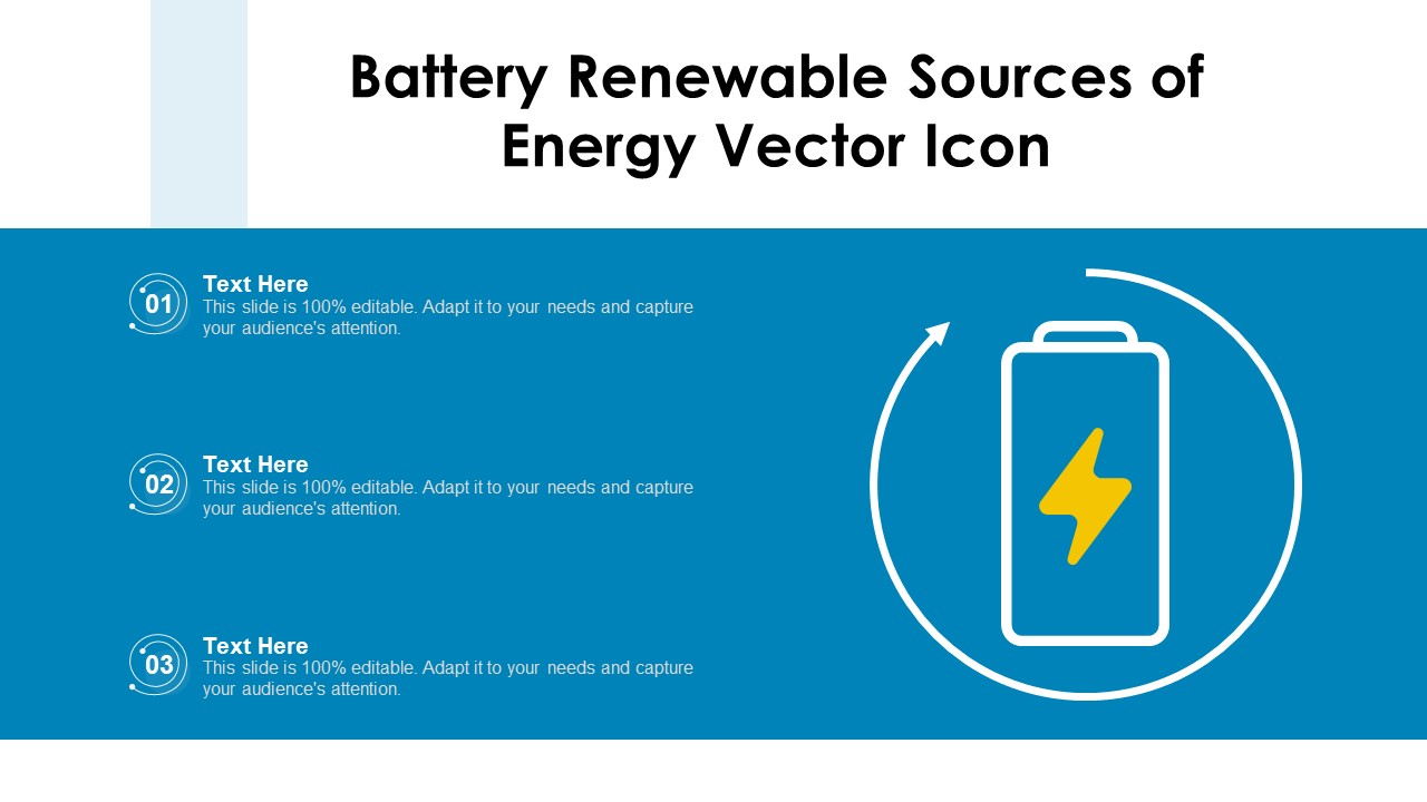 Battery Renewable Sources Of Energy Vector Icon Ppt Portfolio Graphics PDF