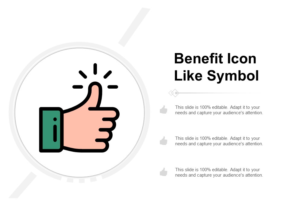 Benefit Icon Like Symbol Ppt PowerPoint Presentation Professional Examples
