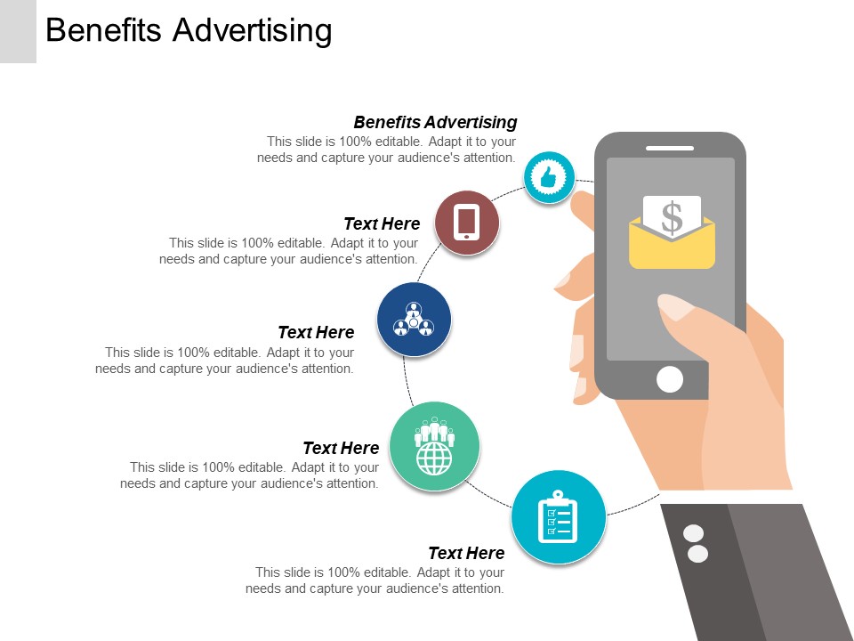 Benefits Advertising Ppt PowerPoint Presentation Infographic Template Elements Cpb