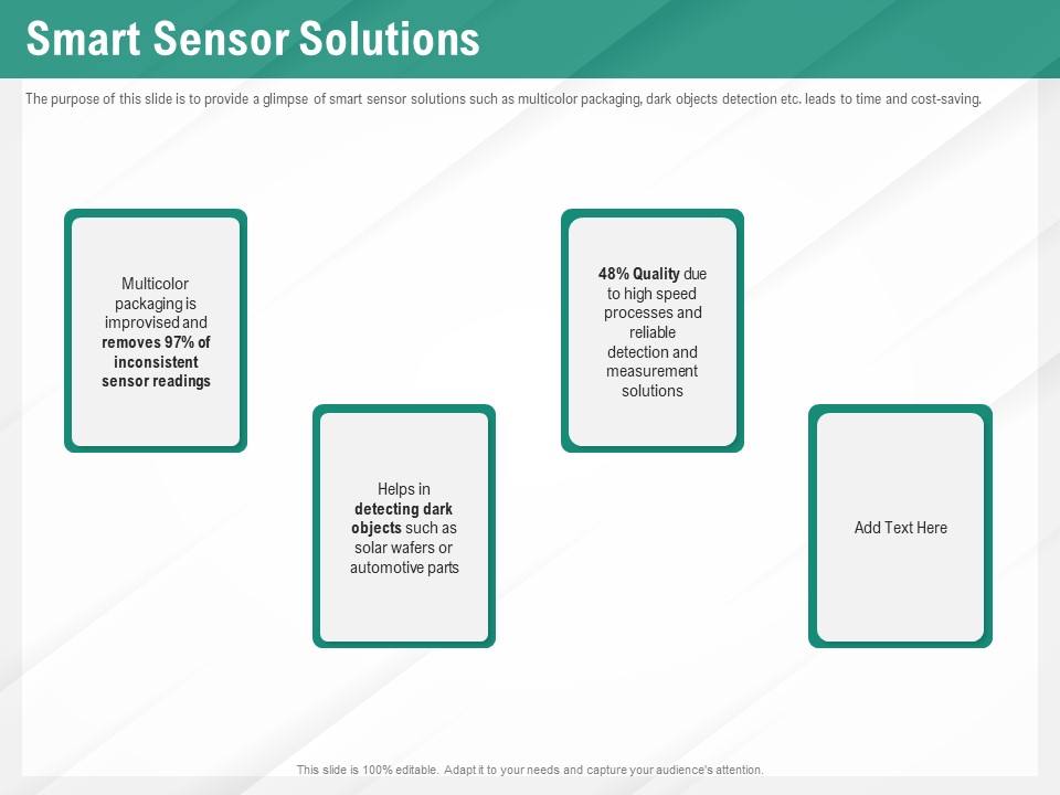 Benefits Of Business Process Automation Smart Sensor Solutions Ppt Infographics Vector PDF