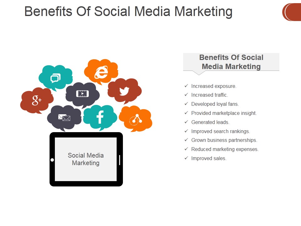 Benefits Of Social Media Marketing Ppt PowerPoint Presentation Outline Backgrounds