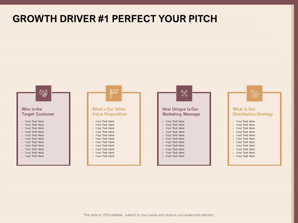 Best Practices For Increasing Lead Conversion Rates Growth Driver 1 Perfect Your Pitch Background PDF