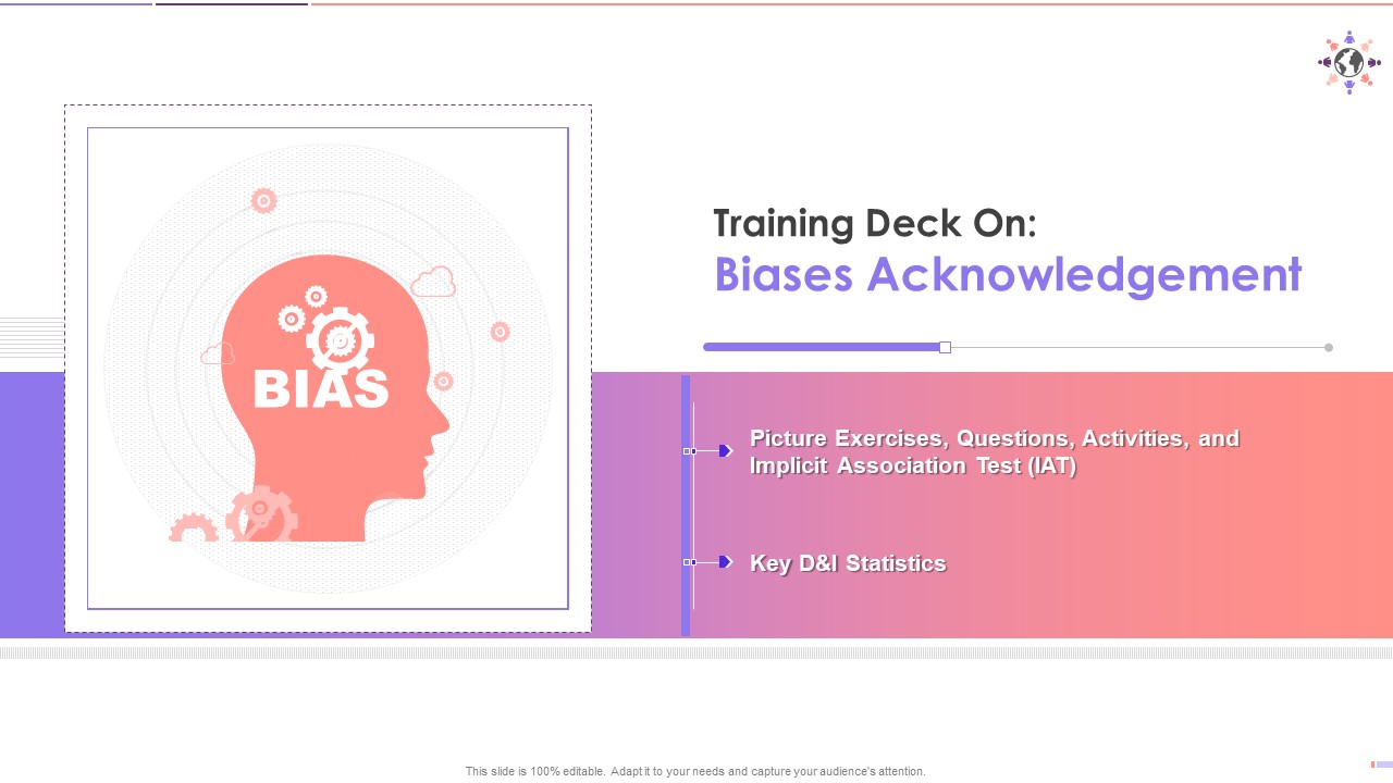 Biases Acknowledgement Training Deck On Diversity And Inclusion Training Ppt