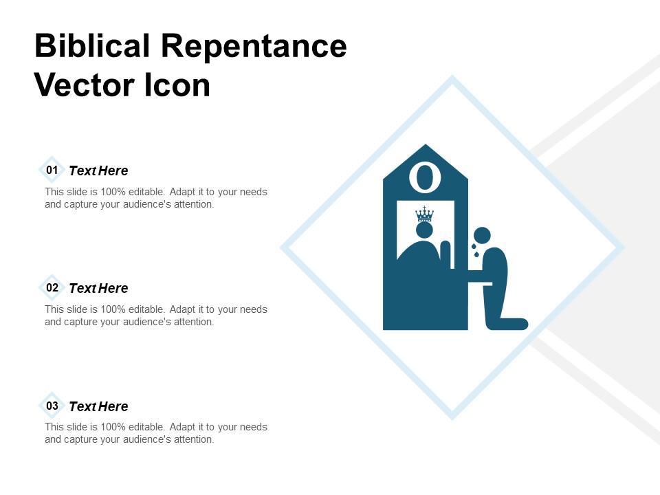 Biblical Repentance Vector Icon Ppt PowerPoint Presentation Inspiration Master Slide