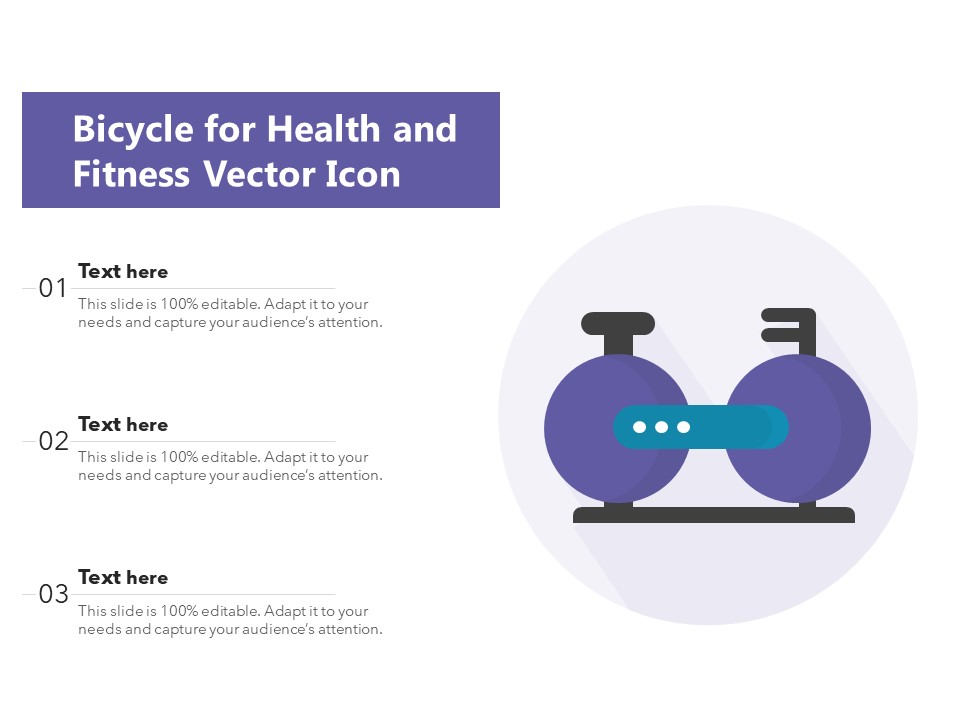 Bicycle For Health And Fitness Vector Icon Ppt PowerPoint Presentation Ideas Background Image PDF