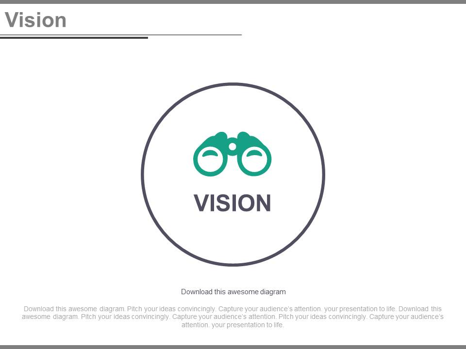 Binocular For Future Vision And Planning Powerpoint Slides