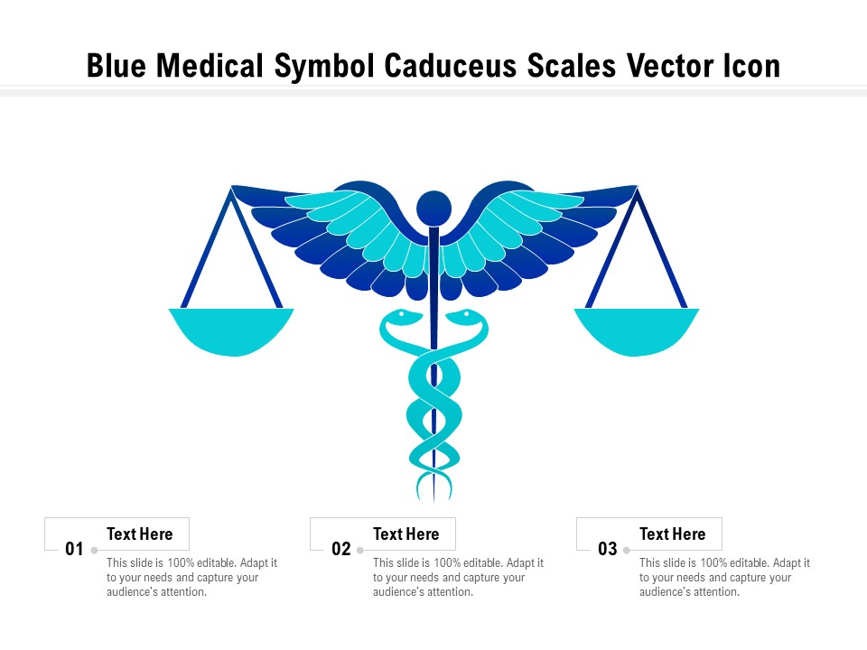 Blue Medical Symbol Caduceus Scales Vector Icon Ppt PowerPoint Presentation File Format PDF