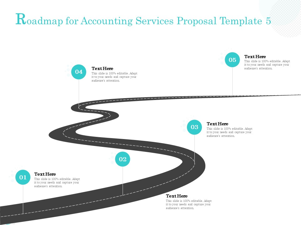 Bookkeeping Roadmap For Accounting Services Proposal Template Five Process Ppt PowerPoint Presentation Portfolio Good PDF