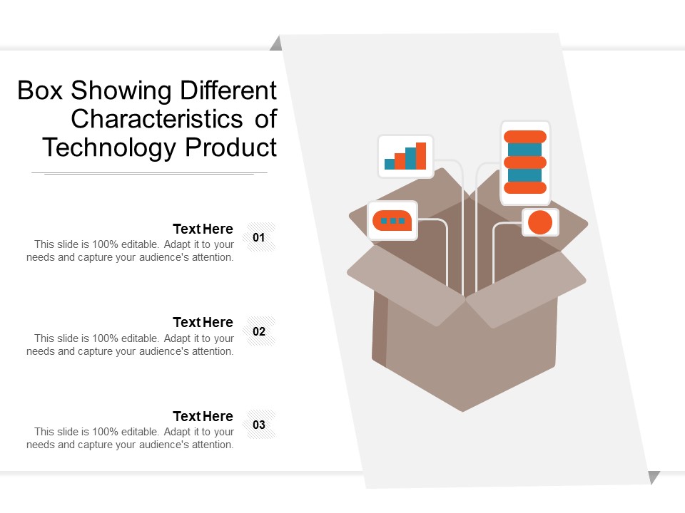 Box Showing Different Characteristics Of Technology Product Ppt PowerPoint Presentation Portfolio Designs Download PDF