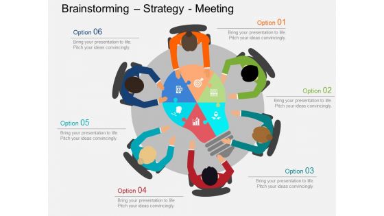 Brainstorming Free PowerPoint Diagram