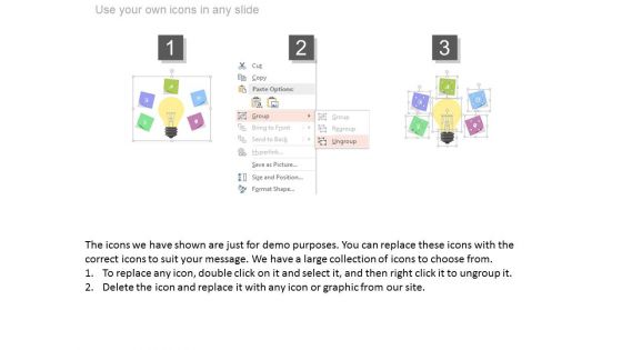 Brainstorming Session With Bulb Infographic Diagram Powerpoint Slides