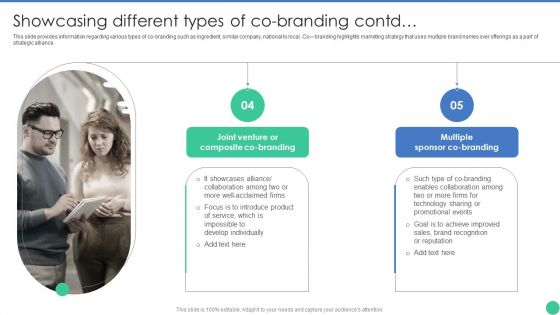 Brand Management To Enhance Showcasing Different Types Of Co Branding Topics PDF