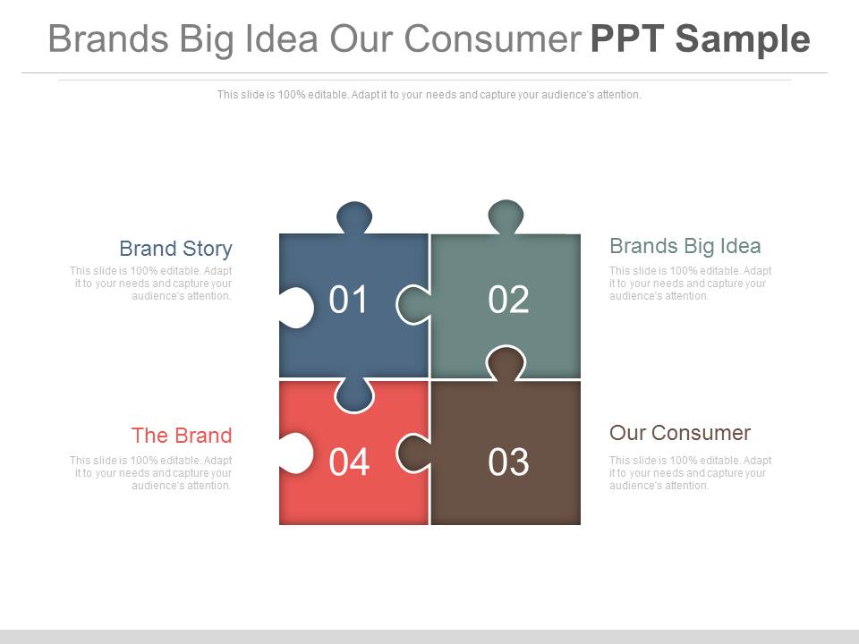 Brands Big Idea Our Consumer Ppt Sample