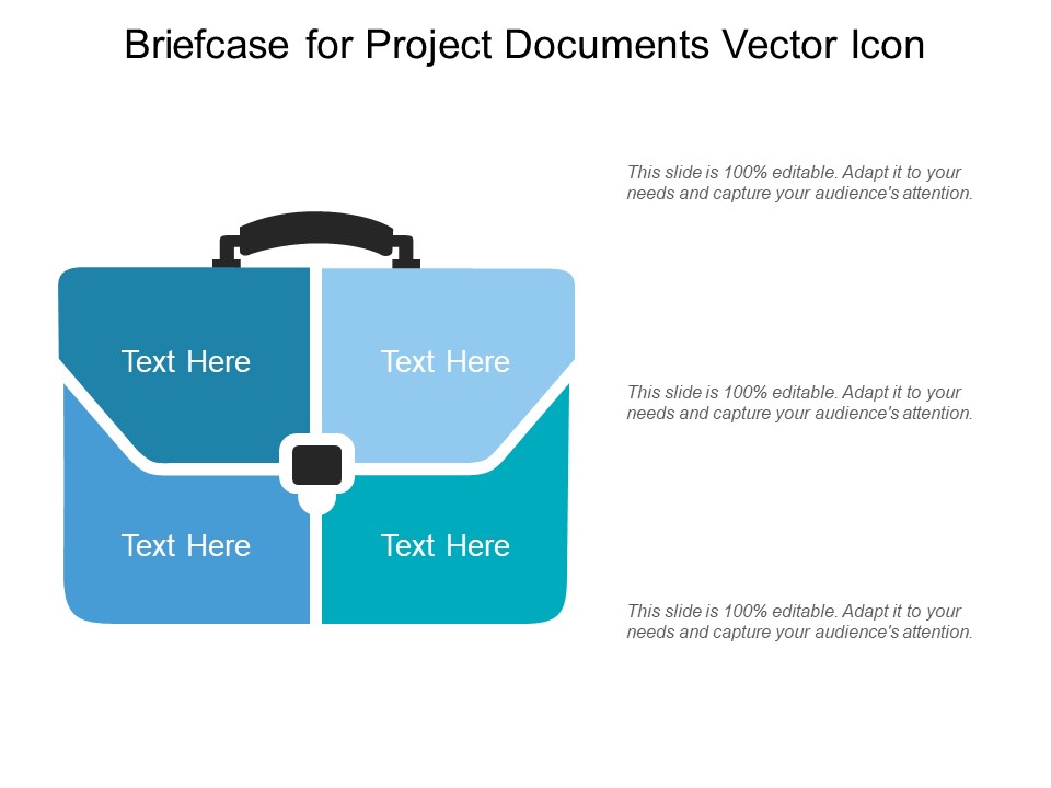 Briefcase For Project Documents Vector Icon Ppt PowerPoint Presentation Icon Shapes PDF