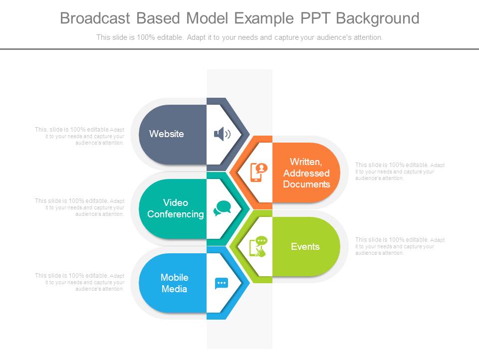 Broadcast Based Model Example Ppt Background