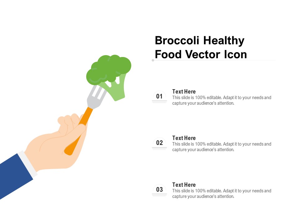 Broccoli Healthy Food Vector Icon Ppt PowerPoint Presentation Icon Slides PDF