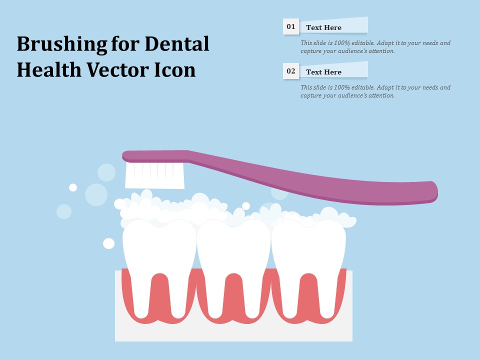 Brushing For Dental Health Vector Icon Ppt PowerPoint Presentation Icon Slides PDF