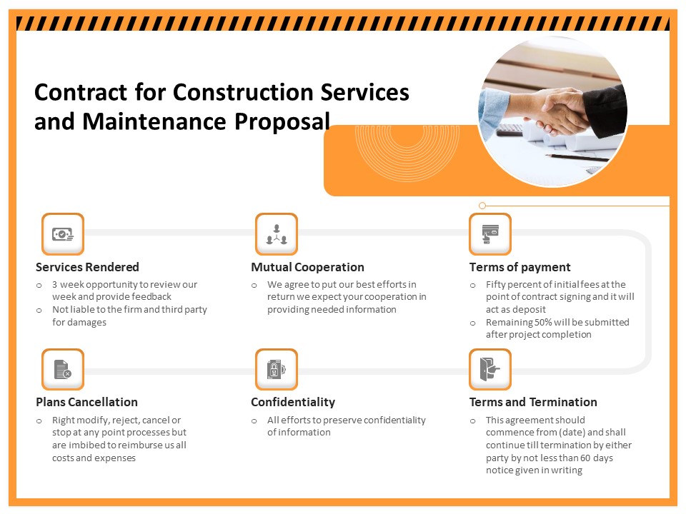 Building Assembly Conservation Solutions Contract For Construction Services And Maintenance Proposal Introduction PDF